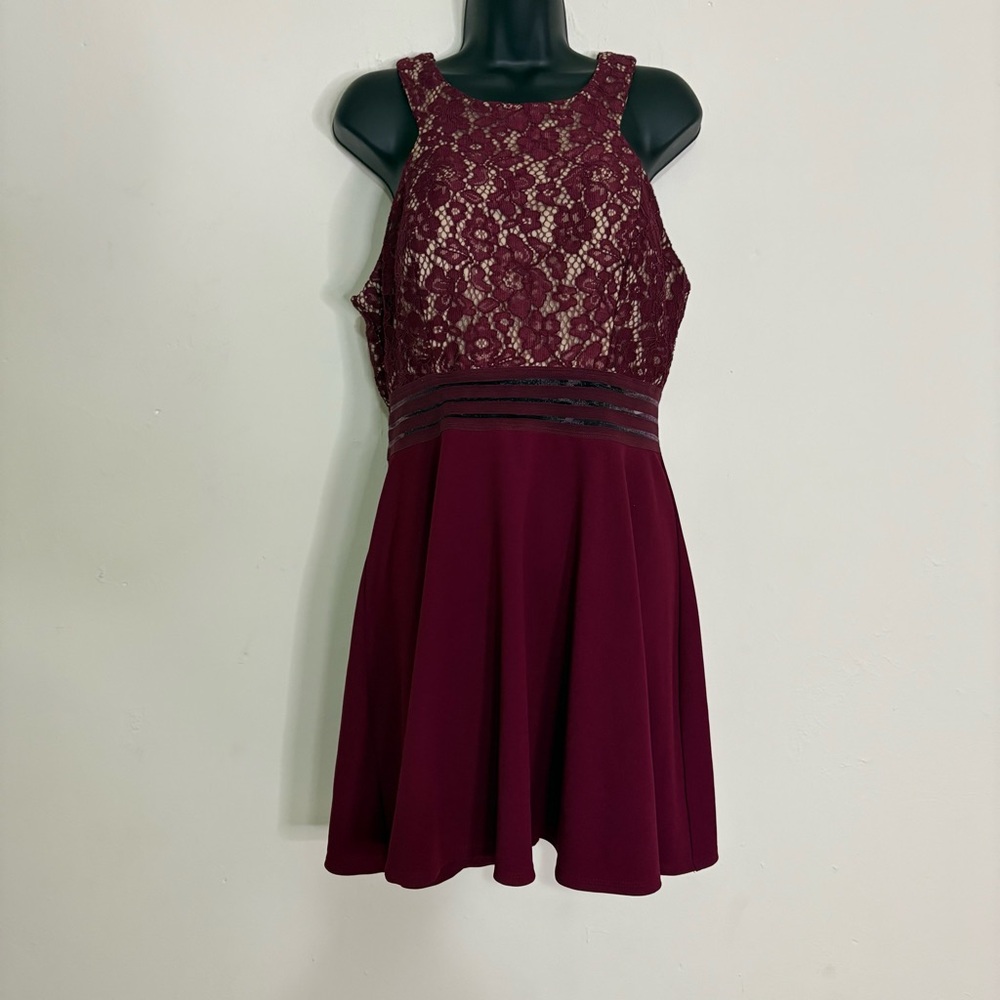Speechless Burgundy Party/Cocktail Dress - Size 15